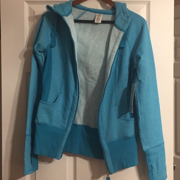 Active life ladies hoodie. Color: Turquoise. - Picture 2 of 10